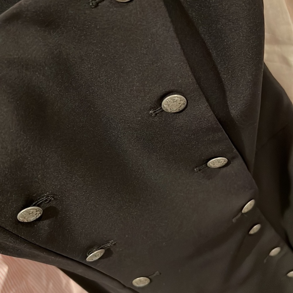 Intermix Black Strapless Button Detail Dress - image 7